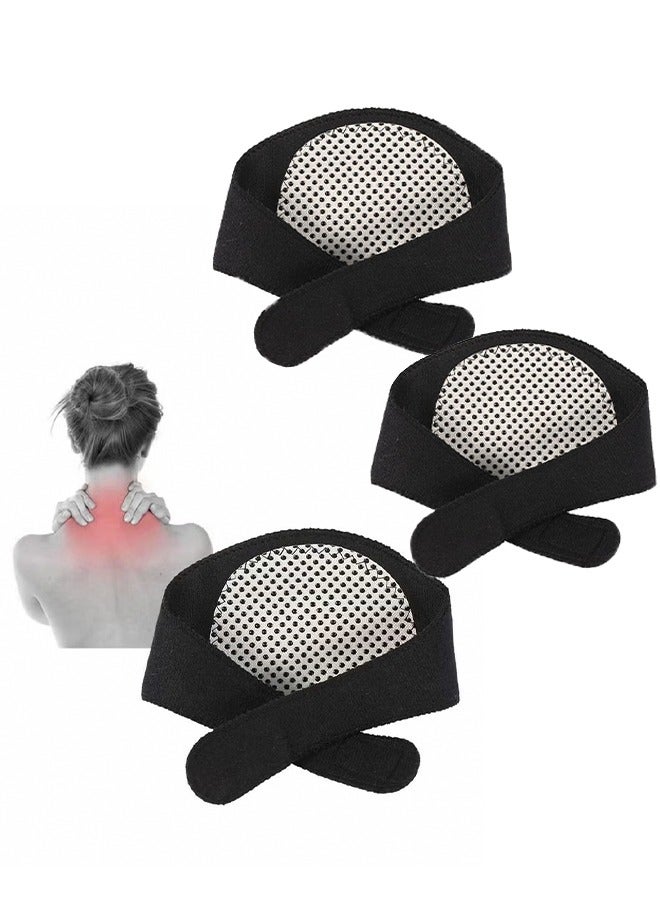 Loquat 3Pcs Self Heating Neck Brace Magnetic Thermal Neck Wrap for Arthritis Migraine Headaches Shoulders Back Spinal Pain Relief Therapy Adjustable - Image 1