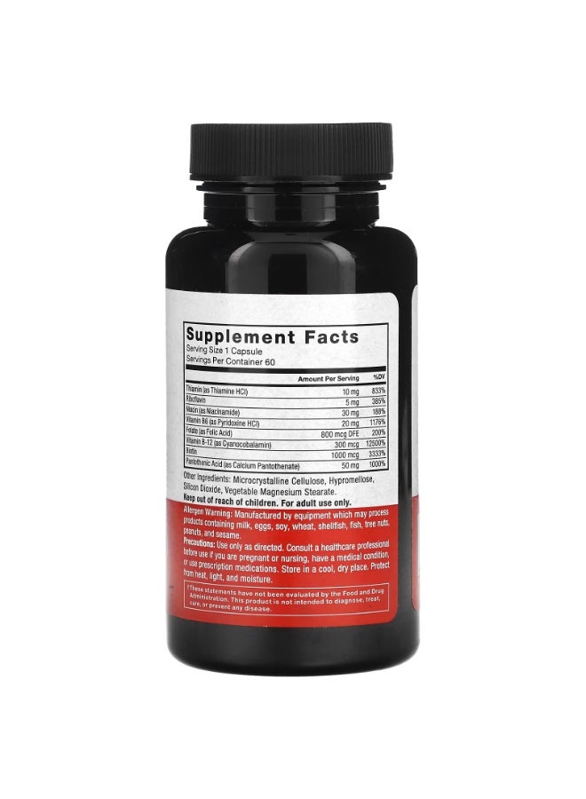 Force Factor B Complex, 60 Vegetable Capsules - Image 2