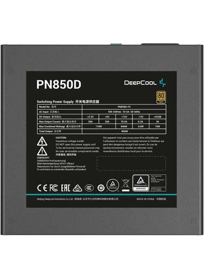 DEEPCOOL PN850D Non-Modular Power Supply, 850W Power, 80 Plus Gold Certified, 120mm Fan Size, Active PFC + Full Bridge SRC LLC + DC To DC, Hydro Bearing, Black | R-PN850D-FC0B-UK-V2  - Image 3