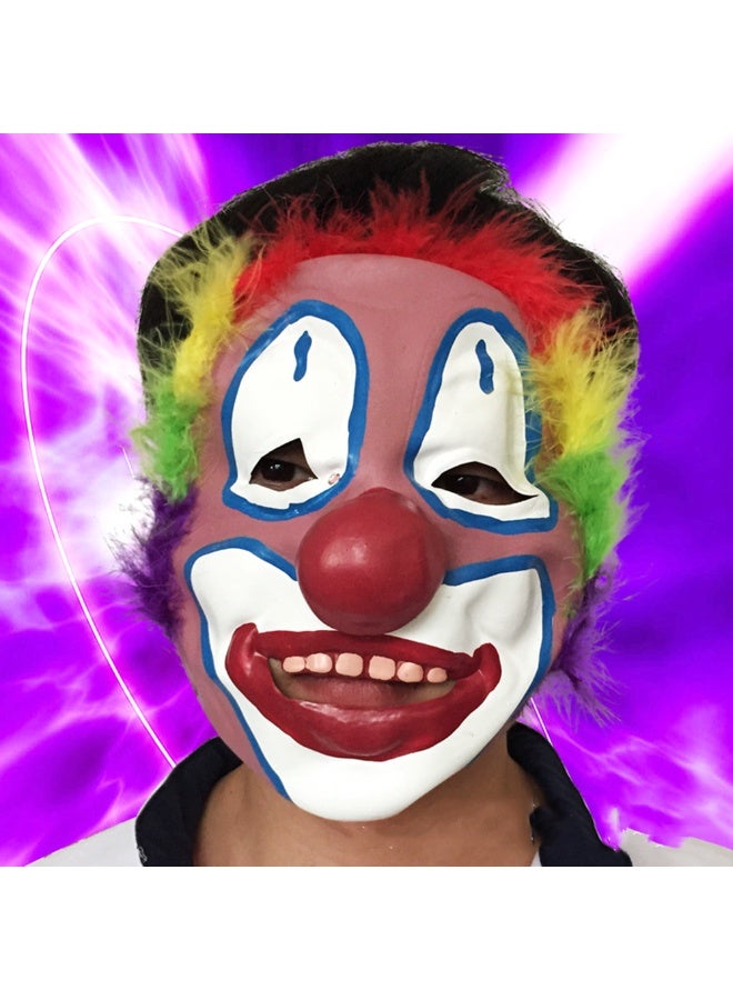 Cosplay Banquet Holloween Funny Joker Mask For Teenager Clown Mask Masquerade Silicone Soft Cute Wildly Costume Clown Mask Accessories For Boys - Image 1