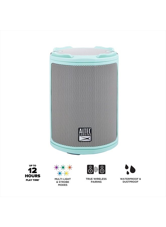 Altec Lansing HydraMotion Wireless Bluetooth Speaker with 360 Degree Sound, Portable IP67 Waterproof for Outdoors, Shockproof, Snowproof, Everything Proof, 12 Hour Playtime (Mint Green) - Image 2