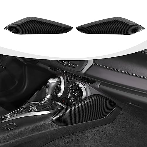 RAZPOY Gear Shift Side Panel Cover Trim Compatible with 20162023 Chevrolet Chevy Camaro Carbon Fiber Interior Accessories - Image 1