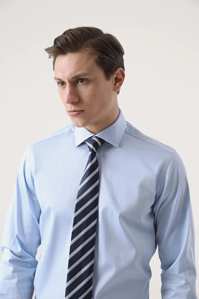 D'S DAMAT D'S Groom Ds Groom Regular Fit Blue Plain Shirt