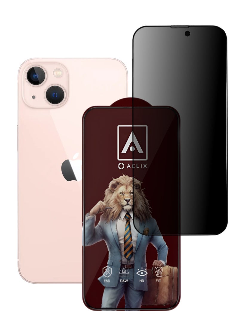 ACLIX Antistatic ESD Dustproof Premium Quality High Definition Tempered Glass Screen Protector Designed For  iPhone 13 - Image 1
