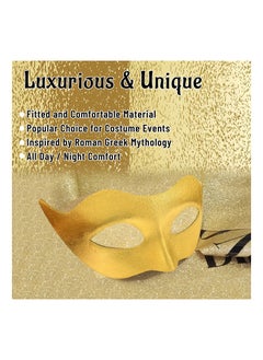 SYOSI Masquerade Mask for Men Classic Vintage Venetian Mens Mask Lightweight Gentle, Specially for Costume, Theme Parties, Cosplay Mardi Gras, Super Hero Mask Accessory  - Image 4