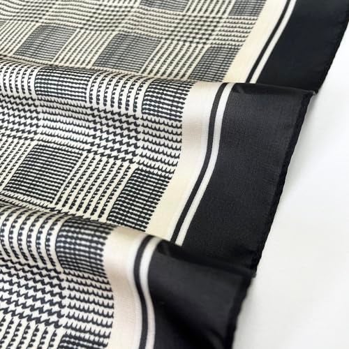 FONYVE Silk Scarfs for Women Lightweight, Fashion Head Scarf, Satin Hair Wrap for Sleeping 27.5 × 27.5 inches - Image 3