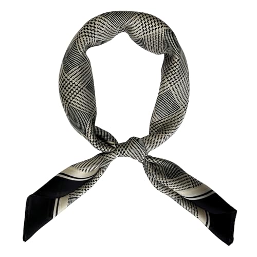 FONYVE Silk Scarfs for Women Lightweight, Fashion Head Scarf, Satin Hair Wrap for Sleeping 27.5 × 27.5 inches - Image 1