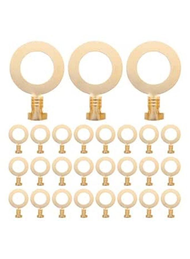 100pcs M10 Copper Battery Cable Lugs Ring Terminals Heavy Duty for Automotive Industrial Wiring - Image 1