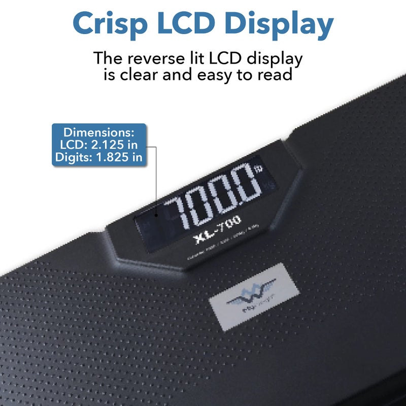 My Weigh ميزان الحمام المتحدث My Weigh XL-700 سعة 700 رطل 320 كجم - Image 3