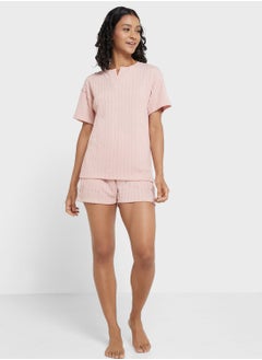 Ribbed Pyjama Short Set