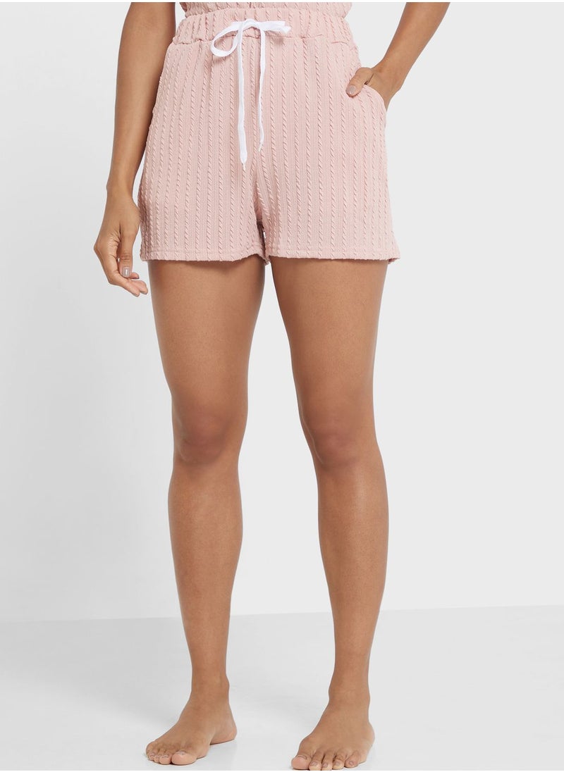 Ginger - Ribbed Pyjama Short Set - Image 1