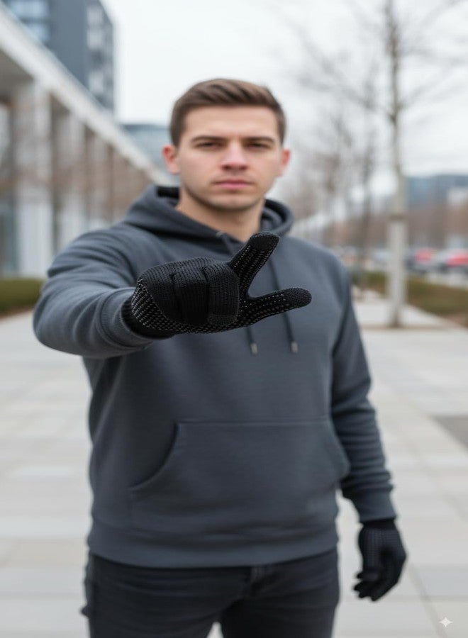 HHADEK Thermal Touchscreen Gloves for Cold Weather | Windproof, Insulated Winter Gloves for Outdoor Activities | Warm Gloves for Biking, Snow Sports, and Everyday Use - Image 3