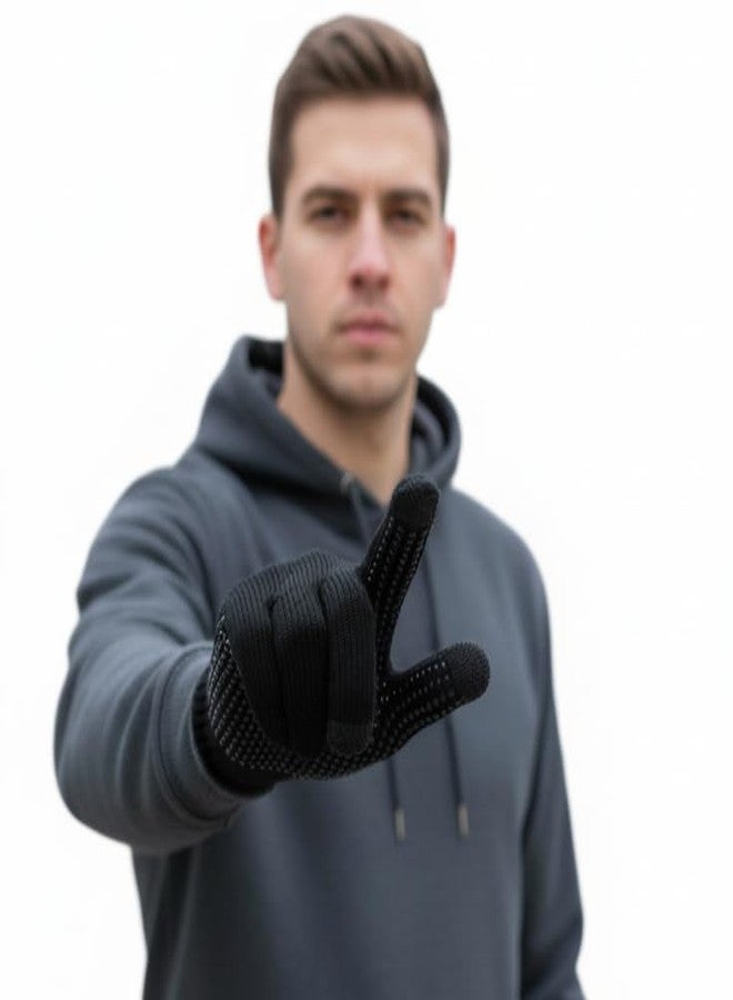 HHADEK Thermal Touchscreen Gloves for Cold Weather | Windproof, Insulated Winter Gloves for Outdoor Activities | Warm Gloves for Biking, Snow Sports, and Everyday Use - Image 1