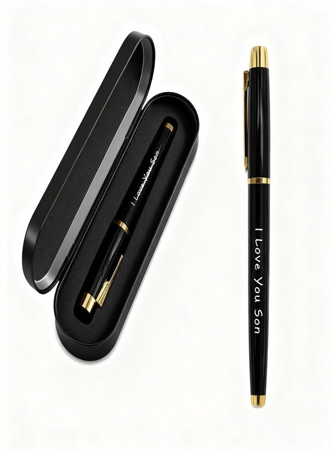 TANWIH Son Gifts from Mom and Dad - Engraved Pen Set with Inspirational Quote Box - I Love You Son Birthday Graduation Gifts, Alawys Stand Tall Gift - Image 2