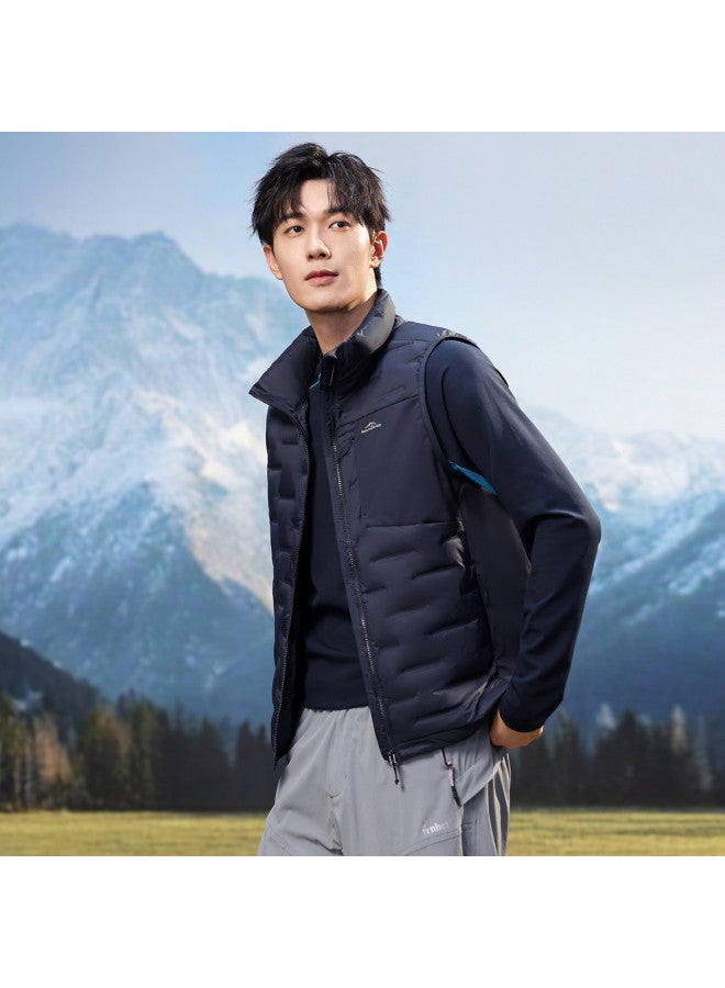 YaYa Men's Winter Lightweight Comfortable Fashion Simple Stand Collar Vest Light Warm Waistcoat - Image 5