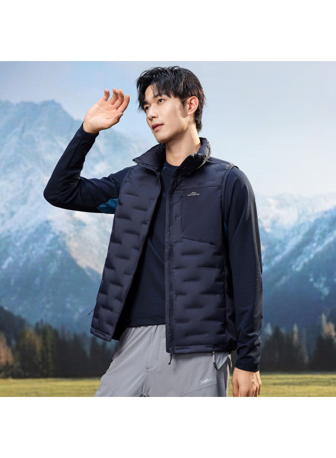 YaYa Men's Winter Lightweight Comfortable Fashion Simple Stand Collar Vest Light Warm Waistcoat - Image 4