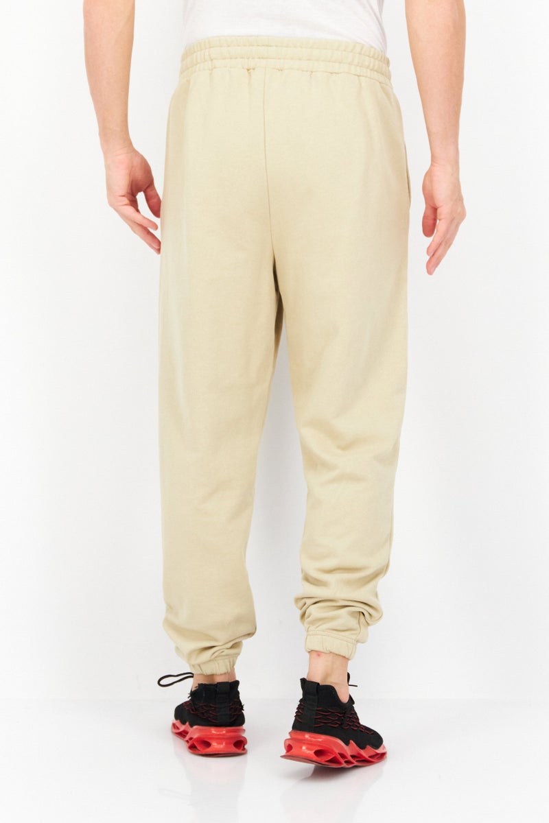 FILA Men Relaxed Fit Badra Drawstring Outdoor Sweatpants, Khaki  - Image 2