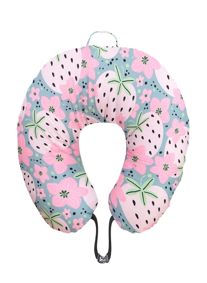Windson Craft Baby Feeding Pillow with Detachable Cover, Safety Belt | Breastfeeding Pillow | Nursing Pillow (Strawberry Pink) - Image 2