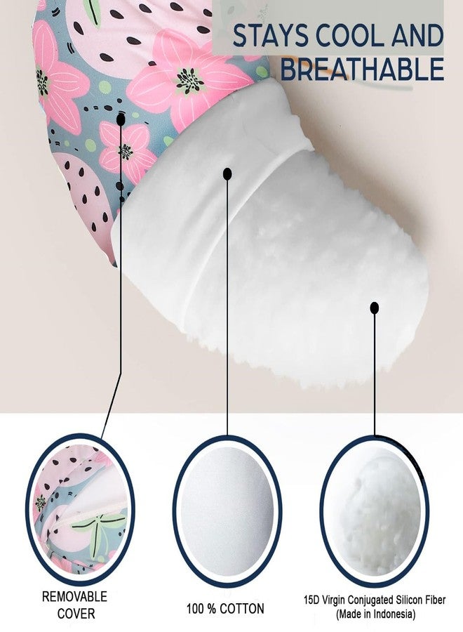 Windson Craft Baby Feeding Pillow with Detachable Cover, Safety Belt | Breastfeeding Pillow | Nursing Pillow (Strawberry Pink) - Image 5