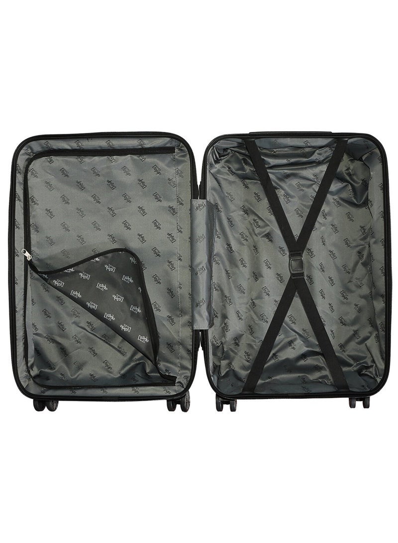 بيج ديزاين حقيبة سفر Moods Up من Biggdesign، مصنوعة من مادة ABS الصلبة بنسبة 100% مع عجلة دوارة 360 درجة، حقائب سفر بنظام قفل TSA، خفيفة الوزن، باللون الذهبي الوردي، 20 إنش - Image 5