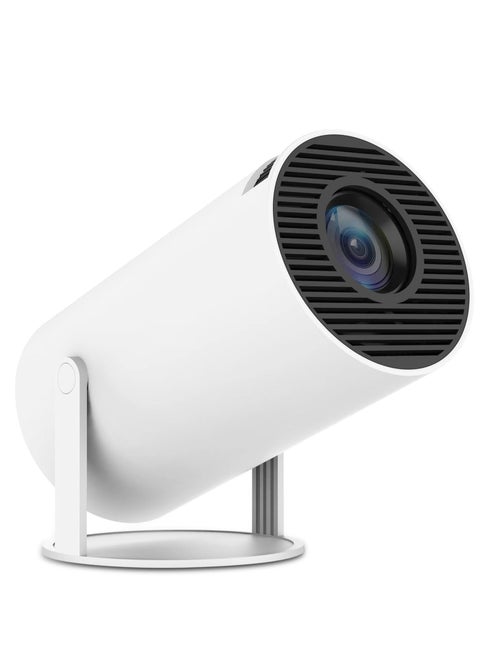 جهاز عرض صغير محمول بدقة 4K - مزود بشبكة WiFi 6 Mini Projector BT 5.0 من 200ANSI يوفر كابل HDMI، جهاز عرض للسينما المنزلية، متوافق مع الهاتف/Android/الأجهزة اللوحية/الكمبيوتر الشخصي/TV Stick/Box/USB