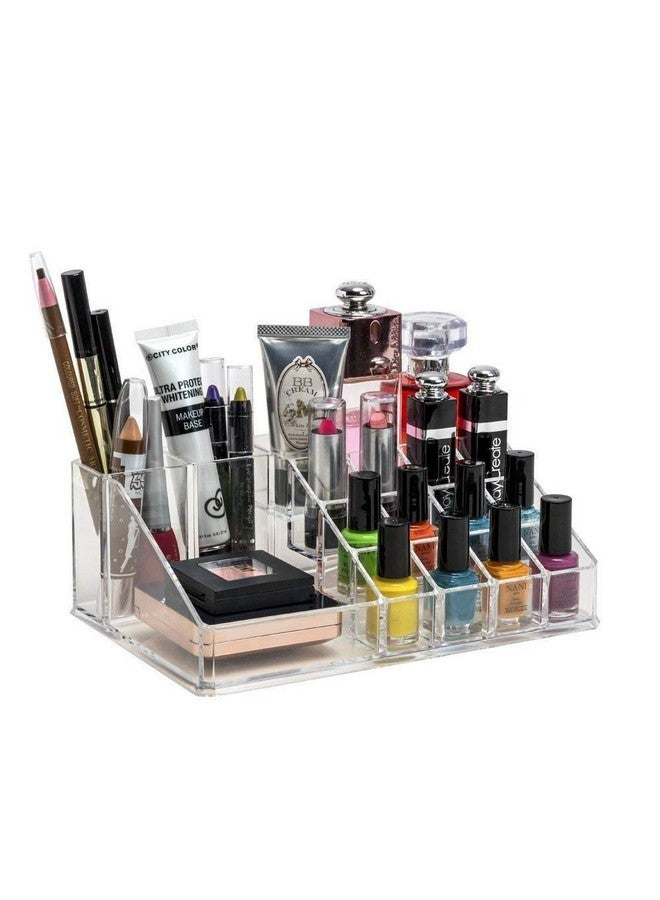 JRM Acrylic Makeup Mascara Liner Brush Storage Lipstick Jewelry Cosmetic Organizer Case Holder (16 Slot Cosmetic Organizer) - Image 1