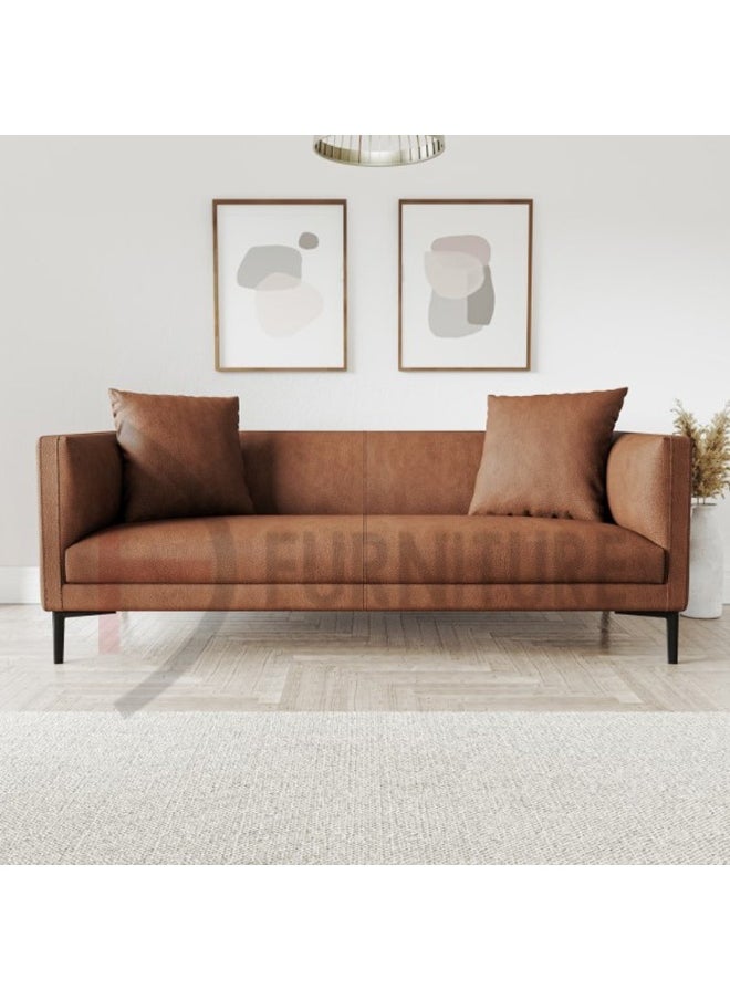 DIVINE FURNITURE Plain Luxury Fabric Sofa  - Image 1