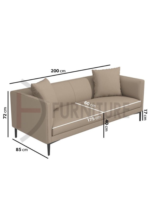 DIVINE FURNITURE Plain Luxury Fabric Sofa  - Image 4