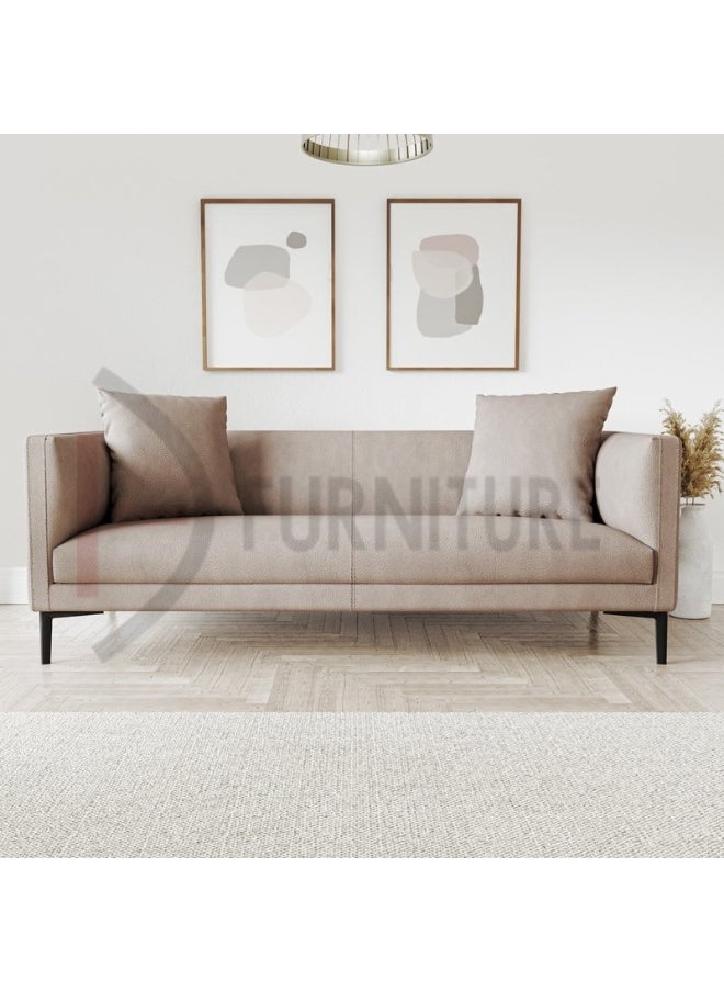 DIVINE FURNITURE Plain Luxury Fabric Sofa  - Image 3