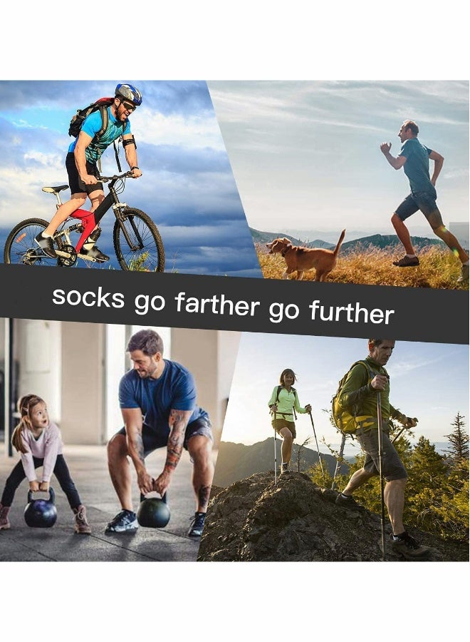 Mens Ankle Socks，Low Cut Athletic Tab Socks(Black) - Image 5