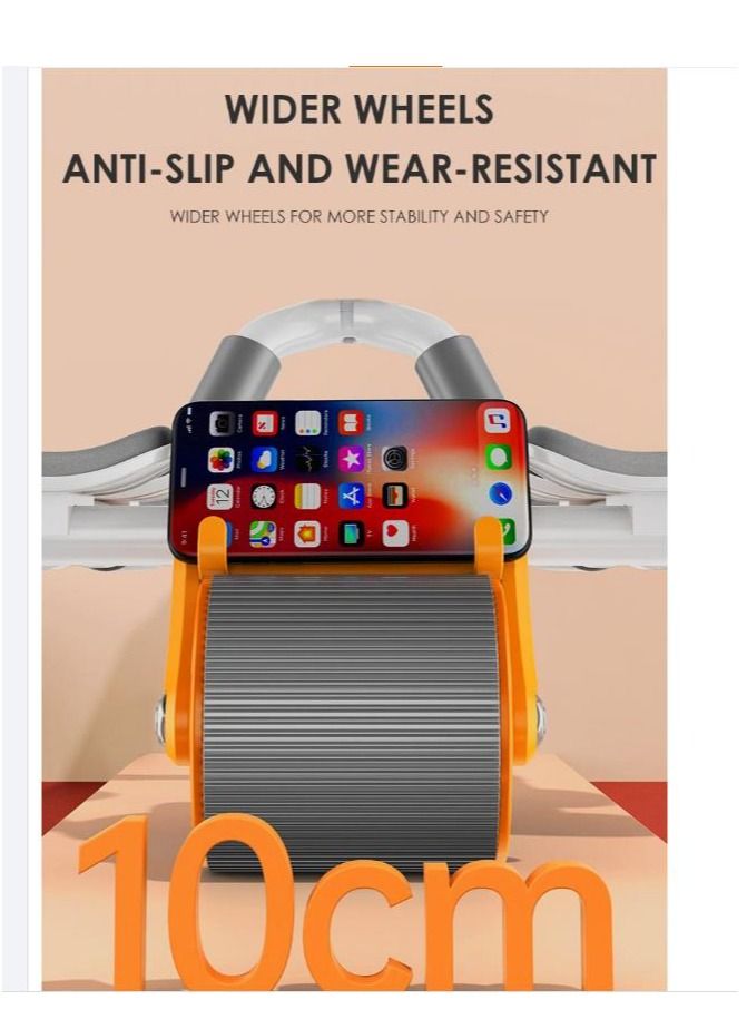 Y&D Automatic Rebound Abdominal Roller Tool with Elbow Support and Digital Meter Core Strength Training - Image 2