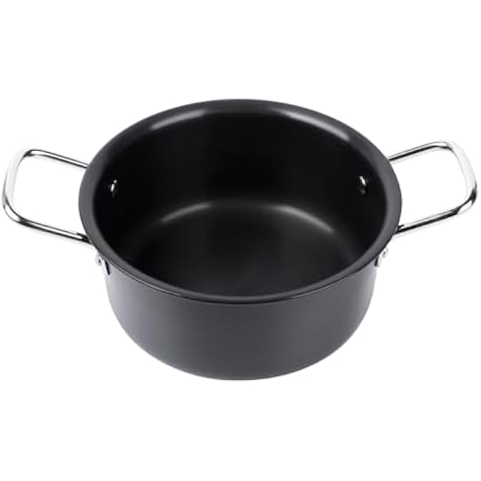 Kitchenmark Hard Anodized Stockpot Aluminum Cooking Pot With Lid 20Cm  Black - Image 3