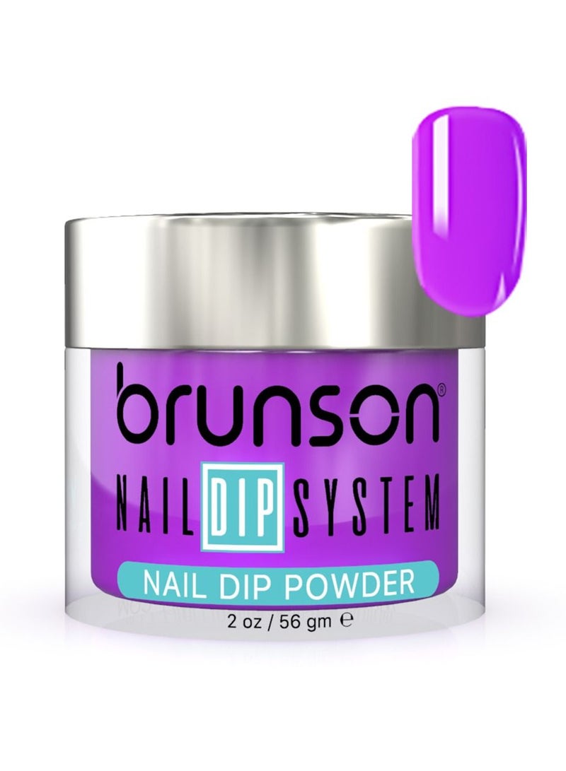 brunson Nail Dipping Powder 56gm, No Nail Lamp Needed for Curing French Nail Art Powder for nail dip & buff system
