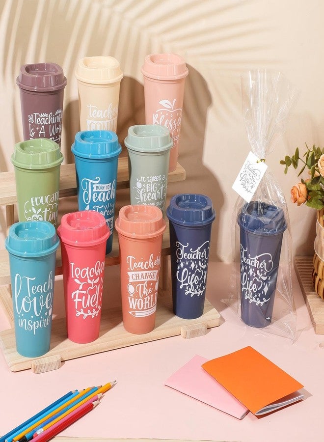 LemonRoad 30 Set Teacher Appreciation Gifts Bulk Graduation Gifts for Women 16 oz Teacher Appreciation Cup with Lid Card and Bag Thank You Gift for End of The Year(Cute,Bright Colors) - Image 5