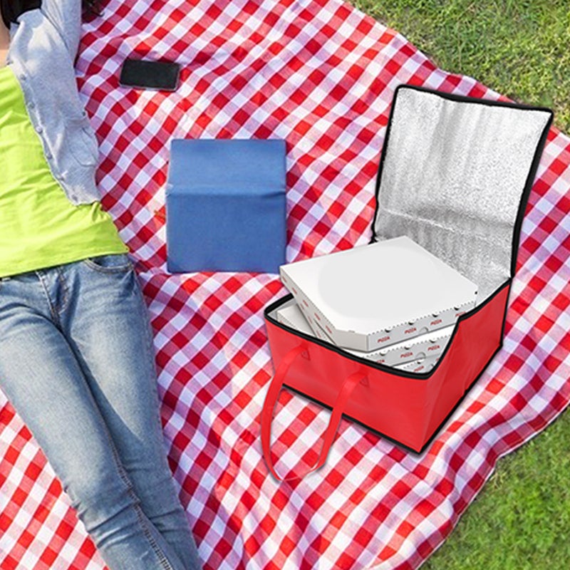 2pcs Large Catering Insulated Bag Food Carrier Bag Grocery Shopping Pouch - Image 5