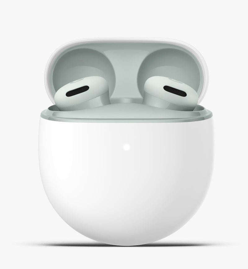 جوجل Pixel Buds 2a - Wireless Bluetooth Earbuds with Active Noise Cancellation and Transparency Mode - Lightweight, Comfortable Fit - 20-Hour Battery - Water Resistant - Built for Gemini - Fog - Image 5