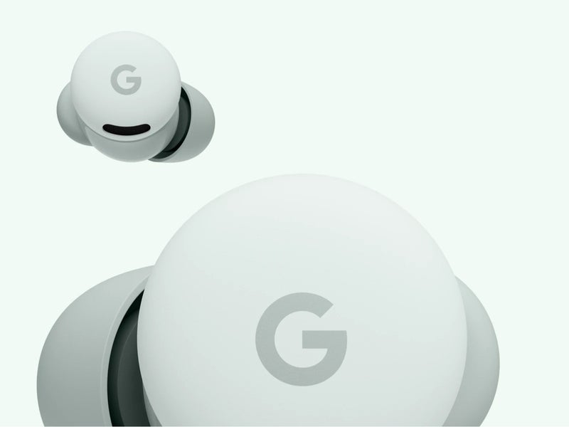 جوجل Pixel Buds 2a - Wireless Bluetooth Earbuds with Active Noise Cancellation and Transparency Mode - Lightweight, Comfortable Fit - 20-Hour Battery - Water Resistant - Built for Gemini - Fog - Image 2
