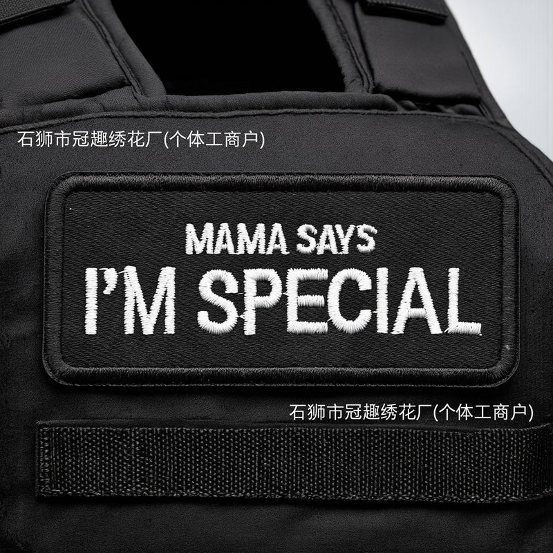 Unique Slogan Embroidered Patch 9x4cm Velcro for Fashion Enthusiasts Tactical Players Crafters - Image 1