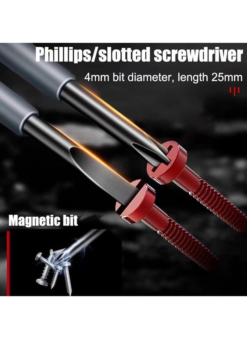 High Torque And Powerful 2-In-1 Magnetic Screwdriver, Current Detector, Contact Voltage Test Pen, Current And Live Wire Electrical Tester (2pcs) - Image 5