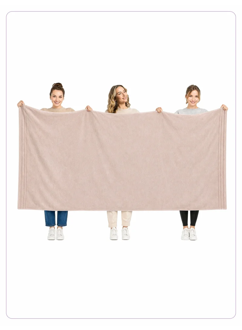 Bath Sheet (1 Piece, 90 X 180 cm) - Microfiber 330 GSM - Ultra Soft & Highly Absorbent Quick Dry Large Bath Towel, Lightweight Solid Bath Sheet for Bathroom, Gym, Spa & Travel.