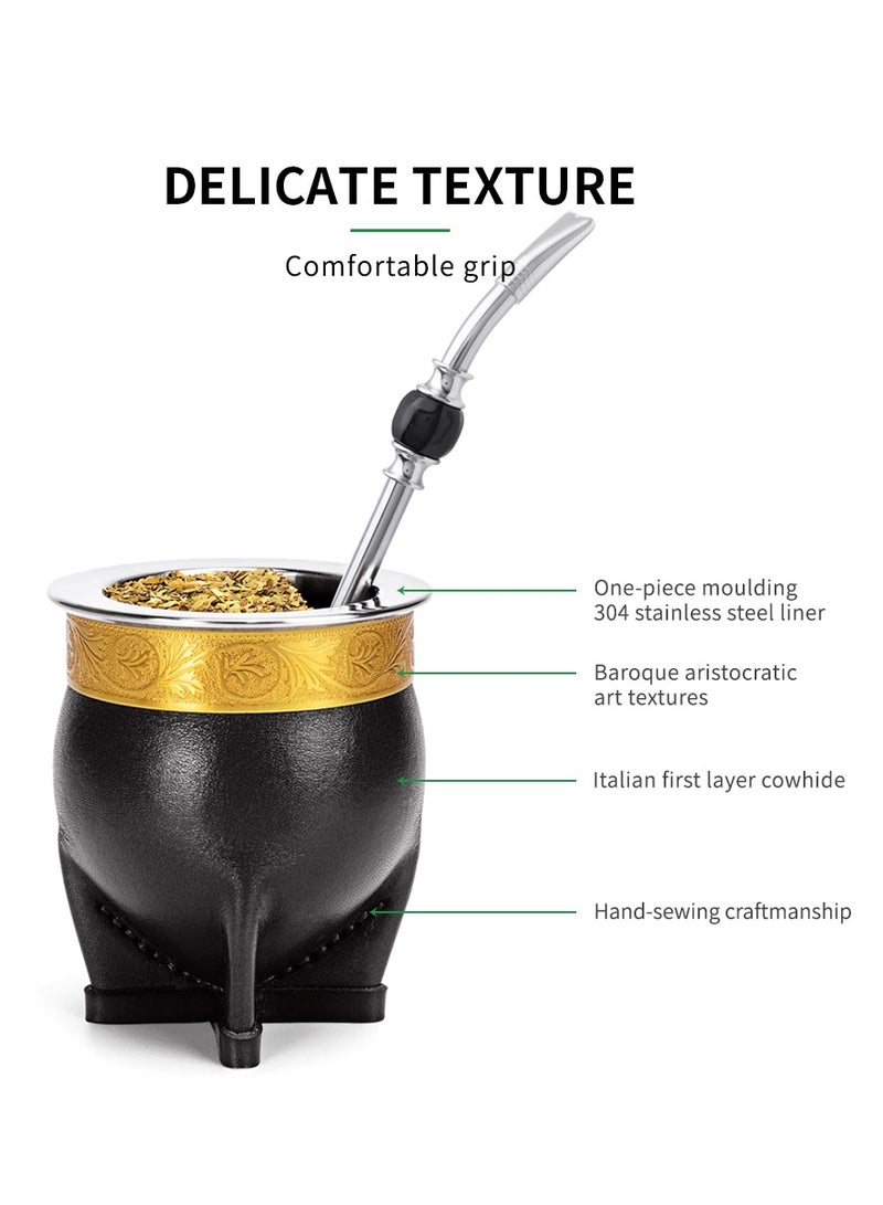 كوبرو مجموعة قرع يربا ماتي الإمبراطوري مع الترمس والحاويات وقشة الشرب بومبيلا - Image 3