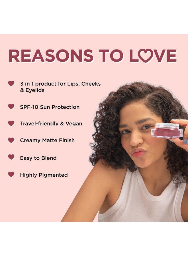 ENN Beauty Pout Lip, Cheek & Eyeshadow Tint With Spf 10 Withthe Goodness Of Jojoba & Avocado Oil, Natural Blush For Women, Long Lasting, Sls & Paraben Free - Bare Blush, 5Gm - Image 2