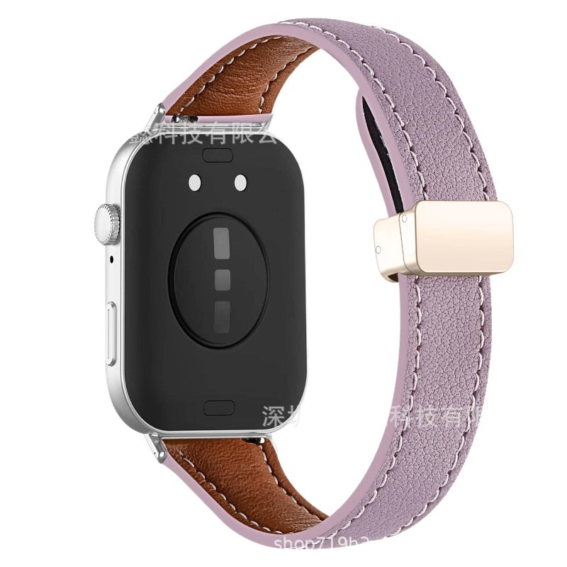Leather Compatible with Huawei Watch Smartwatch Band for daily smartwatch wear and replacement strap White Travel Use Outdoor Use Portable Use - Image 5