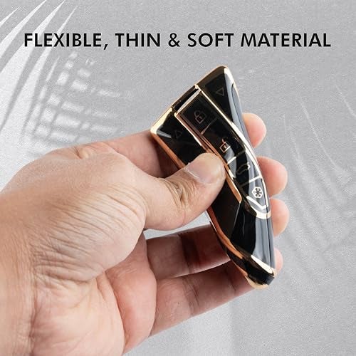 SHOPOFLUX TPU Key Cover Compatible with Mahindra BE 6, XEV 9 EV, XUV 7XO Smart Key (Black) - Image 4