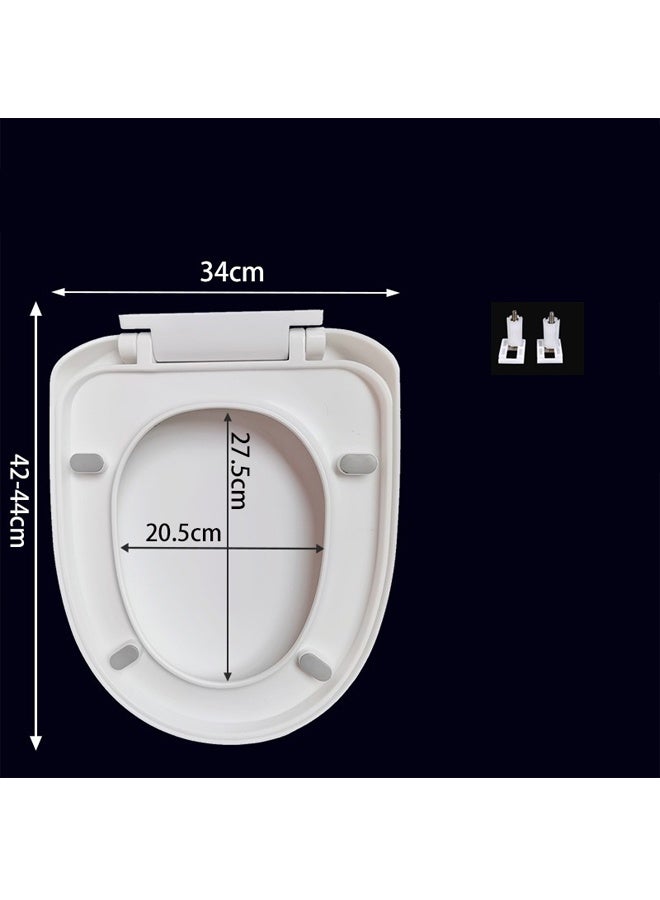 غطاء مقعد المرحاض ، غطاء مقعد المرحاض الناعم على شكل U ، معدات مرحاض الحمام ذات الإرفاق السريع ، مقعد مرحاض دائم وقابل للإزالة - Image 5