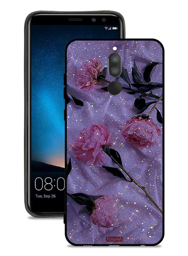Tolwak Huawei Mate 10 Lite Protective Case Cover Glitter Roses - Image 1