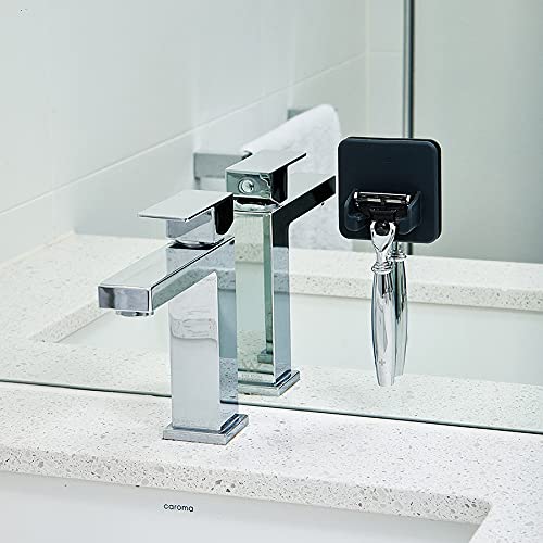 Tooletries - The Mason Razor Holder - Secure & Safe, Silicone Toiletry Organizer, Shower & Bathroom Accessory - Features Silicone-Grip Technology, Removable & Reusable - Charcoal - Image 5