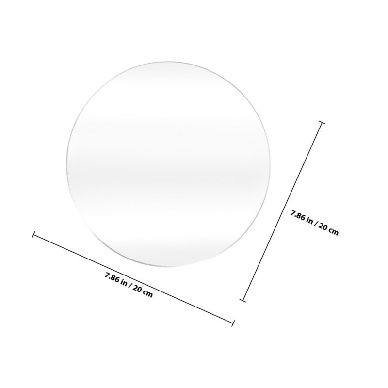 Acrylic Round Mirror Photography Reflection Plate For Cosmetics Jewelry Food Photography Portable Easy To Clean - Image 3