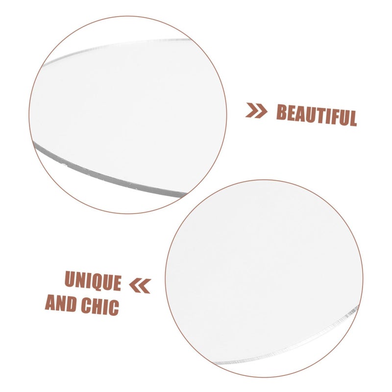 Acrylic Round Mirror Photography Reflection Plate For Cosmetics Jewelry Food Photography Portable Easy To Clean - Image 4