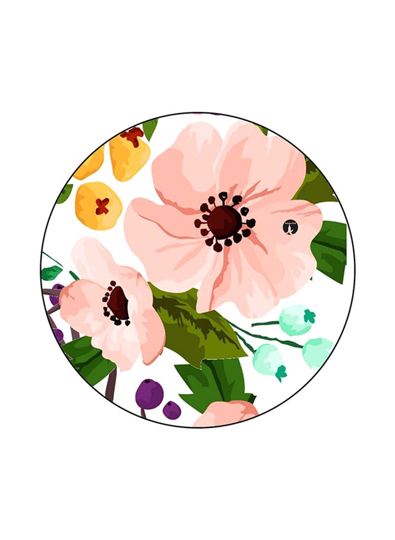 Flowers Round Mouse Pad Multicolour